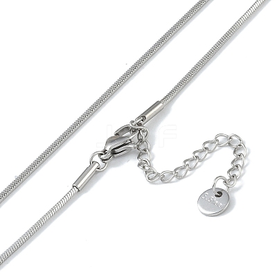 304 Stainless Steel Snake Chain Necklaces NJEW-U004-04P-1