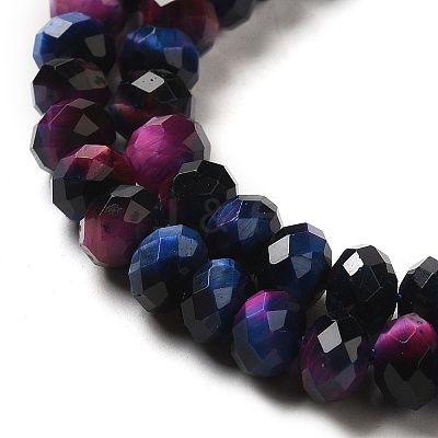 Natural Rainbow Tiger Eye Beads Strands G-NH0002-D02-02-1