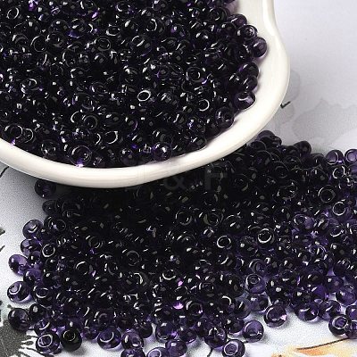 Transparent Colours Glass Seed Beads SEED-P006-02A-12-1