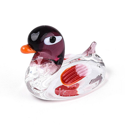 Handmade Lampwork Duck Display Decorations LAMP-T025-14M-1