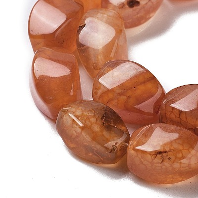 Natural Dragon Veins Agate Beads Strands G-G172-01T-1
