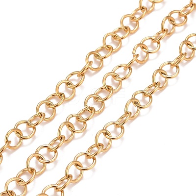 PVD Vacuum Plating 304 Stainless Steel Rolo Chains CHS-F011-08E-G-1