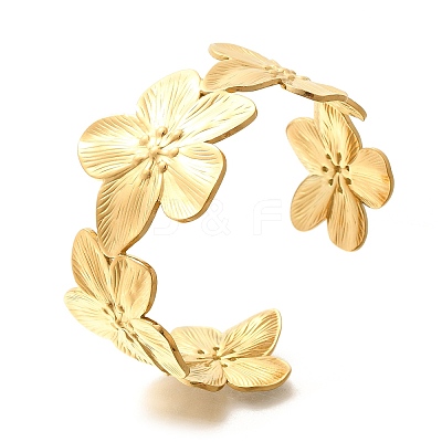 304 Stainless Steel Cuff Bangles STAS-Z108-06G-1