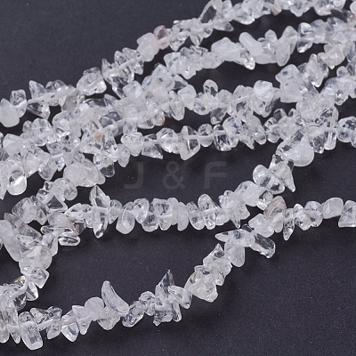 Quartz Crystal Chips Beads Strands X-G-D283-3x5-2-1