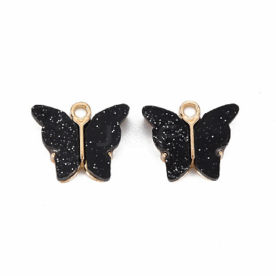 Resin Pendants PALLOY-T081-01G-RS-1