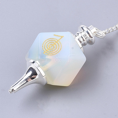 Natural & Synthetic Gemstone Dowsing Pendulums G-R461-25-A-1