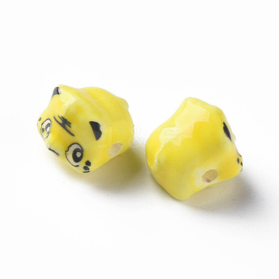 Handmade Porcelain Beads PORC-T007-20F-1