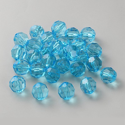 130Pcs Transparent Acrylic Beads OACR-WH0050-04A-1