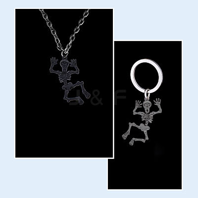 12Pcs 3 Colors Halloween Alloy Pendants FIND-DC0003-08-1