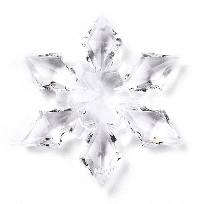 Transparent Acrylic Connector Charms TACR-T028-04A-1