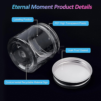 Transparent Plastic Bead Containers CON-BC0004-87-1