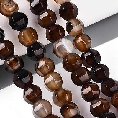 Dyed Natural Agate Beads Strands G-T144-50A-02-1