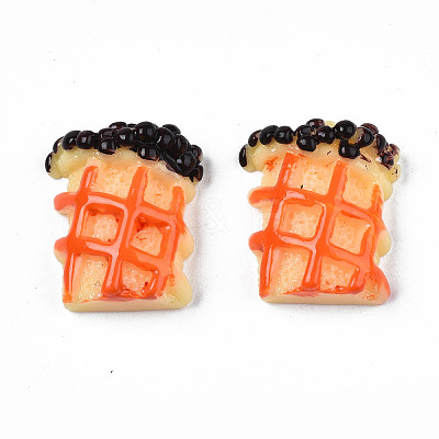 Opaque Epoxy Resin Cabochons CRES-S358-42-1