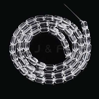 Transparent Glass Beads Strands GLAA-T028-14T-05-1