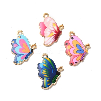 Alloy Enamel Pendants ENAM-D043-03G-1