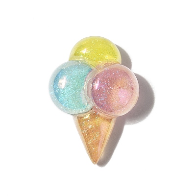 Summer Theme Opaque Resin Cabochons RESI-G106-01E-1