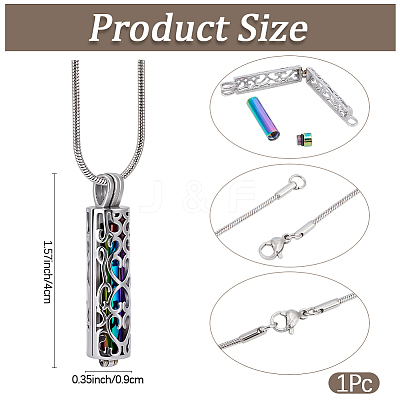 DIY Stainless Steel Pendant Necklaces Making Kits DIY-CN0003-75RC-1