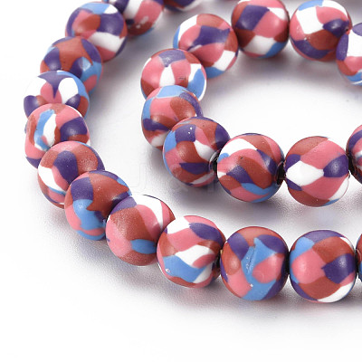 Handmade Polymer Clay Beads Strands CLAY-N008-054-02-1