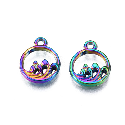 Rainbow Color Alloy Charms PALLOY-N156-223-1