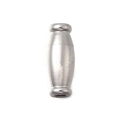 Barrel 304 Stainless Steel Magnetic Clasps STAS-D382-03C-P-1