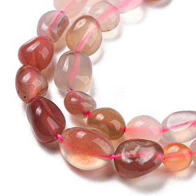 Natural Red Agate Beads Strands G-P497-01A-12-1