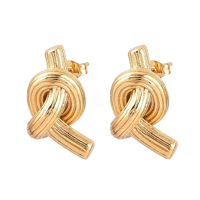 304 Stainless Steel Stud Earrings EJEW-L317-01G-01-1