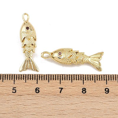 Brass Micro Pave Cubic Zirconia Pendants KK-A269-01A-G-1
