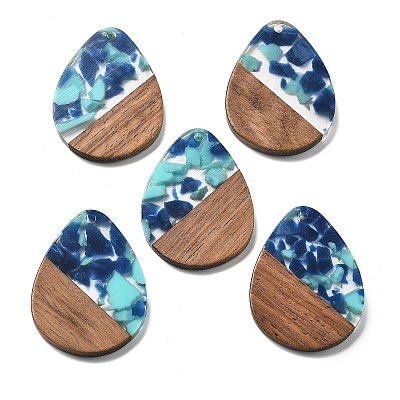 Resin and Walnut Pendants FIND-R051-04-1
