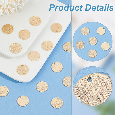 30Pcs Brass Connector Charms KK-BC0012-87-1