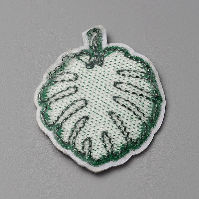 Summer Theme Polyester Computerized Embroidery Cloth Iron on/Sew on Patches PATC-WH0010-07G-1