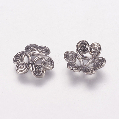 Tibetan Style Bead Caps K093G052-1