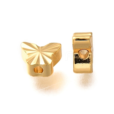 Brass Textured Beads X-KK-Z092-01E-G-1