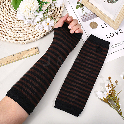 4 Pairs Acrylic Fiber Yarn Knitting Fingerless Gloves AJEW-DJ0001-58D-1
