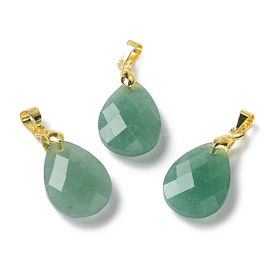 Natural Green Aventurine Pendants G-Q005-02G-04-1
