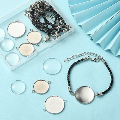 DIY Blank Dome Link Bracelet Making Kit DIY-YW0006-48-1