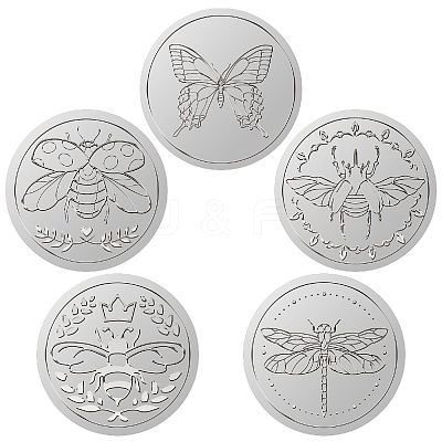 24 Sheets Silver Foil Paper Picture Stickers STIC-WH0031-003-1