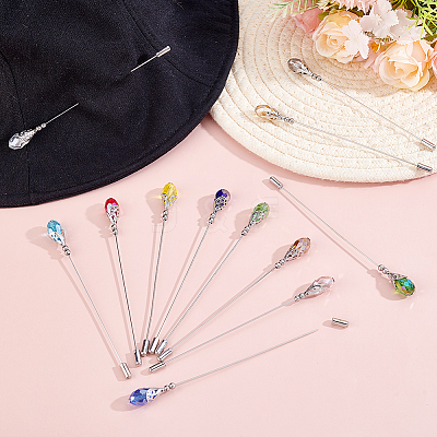 12Pcs Brass Brooches JEWB-HY00004-1