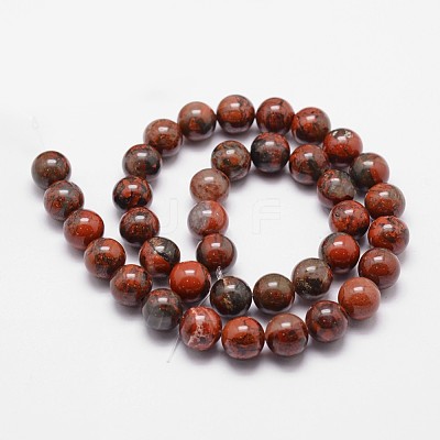 Natural Brecciated Jasper Bead Strands X-G-D840-67-6mm-1