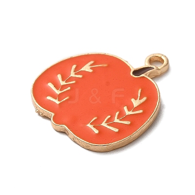 Thanksgiving Day Golden Tone Alloy Enamel Pendants ENAM-M002-02L-G-1