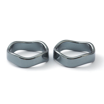 Non-magnetic Synthetic Hematite Finger Rings RJEW-H544-03F-1