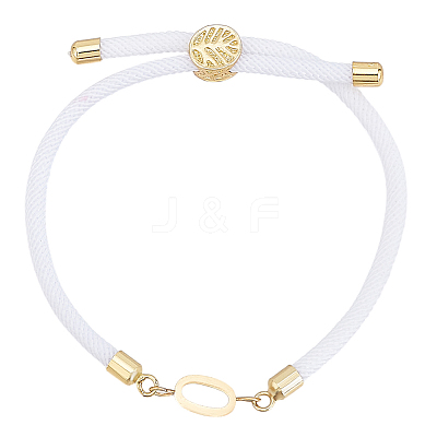 1pc Adjustable Nylon Cord Slider Bracelets for Women BJEW-LP0001-33O-G-1