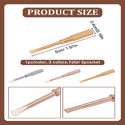 3Pcs 3 Colors Stainless Steel Screwdriver TOOL-LP0001-21-1