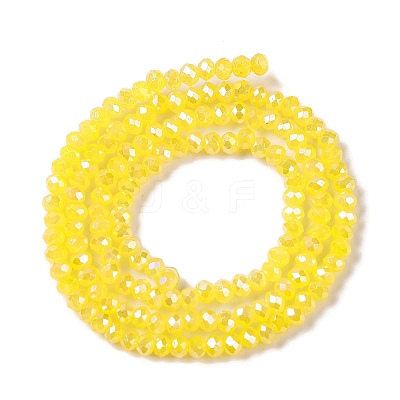 Baking Electroplate Glass Beads Strands DGLA-A039-J2MM-B23-1
