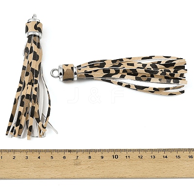 PU Leather Tassel Pendant Decorations FIND-K027-01P-02-1