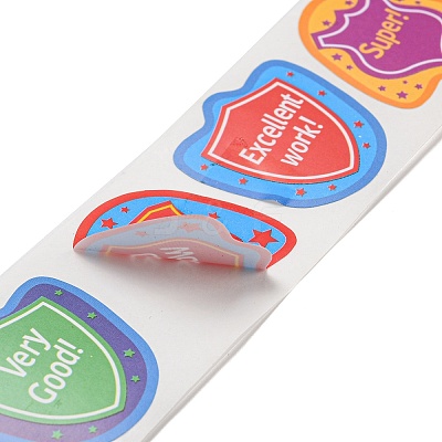 6 Styles Self-Adhesive Paper Cartoon Reward Stickers DIY-A049-02C-1