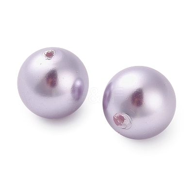 Baking Paint Pearlized Glass Pearl Round Beads HY-Q001-02C-03-1