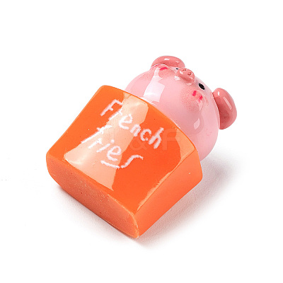 Opaque Resin Cute Pig Imitation Food Decoden Cabochons LS-CRES-M016-01B-1