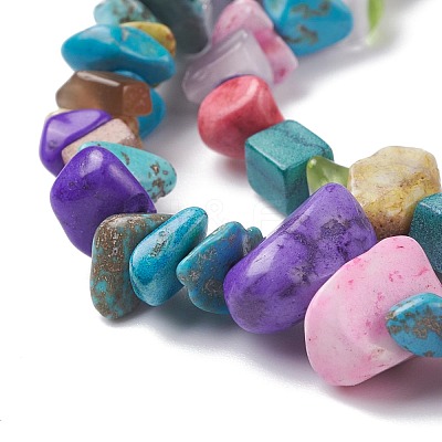 Synthetic Turquoise Beads Strands G-P332-24C-1