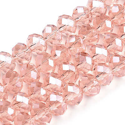 Electroplate Glass Beads Strands LS-EGLA-A034-T6mm-A34-1