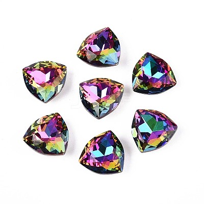 DIY Pointed Back K9 Glass Rhinestone Cabochons RGLA-T071-12mm-001VO-1